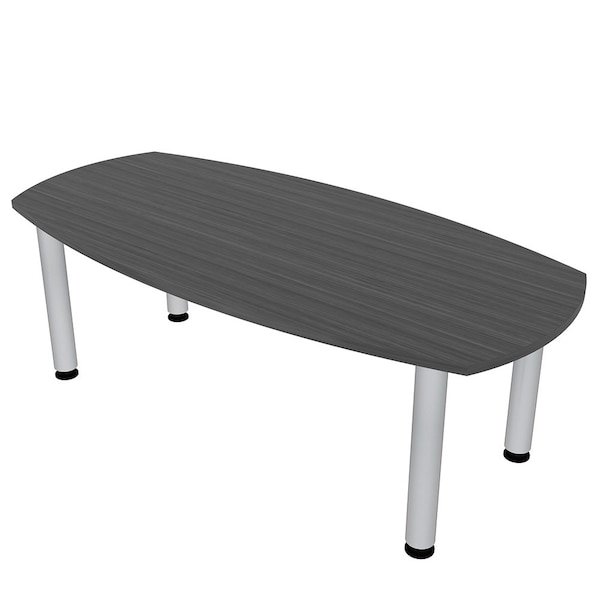 33.5 in W, 59.5 in L, 29 in H, Engineered Wood Top, Grey